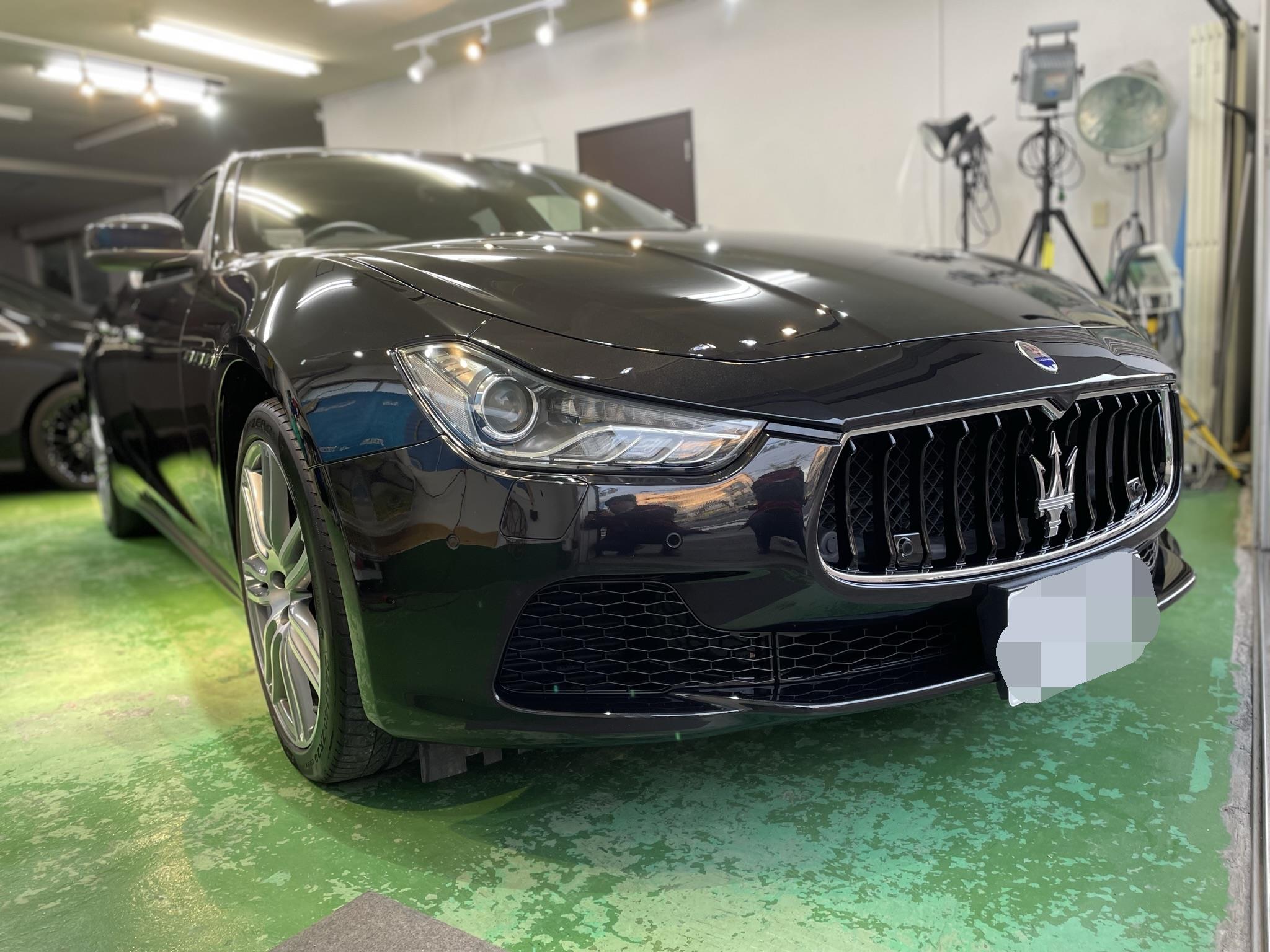 Maserati マセラティ ギブリ　ガラスコーティング