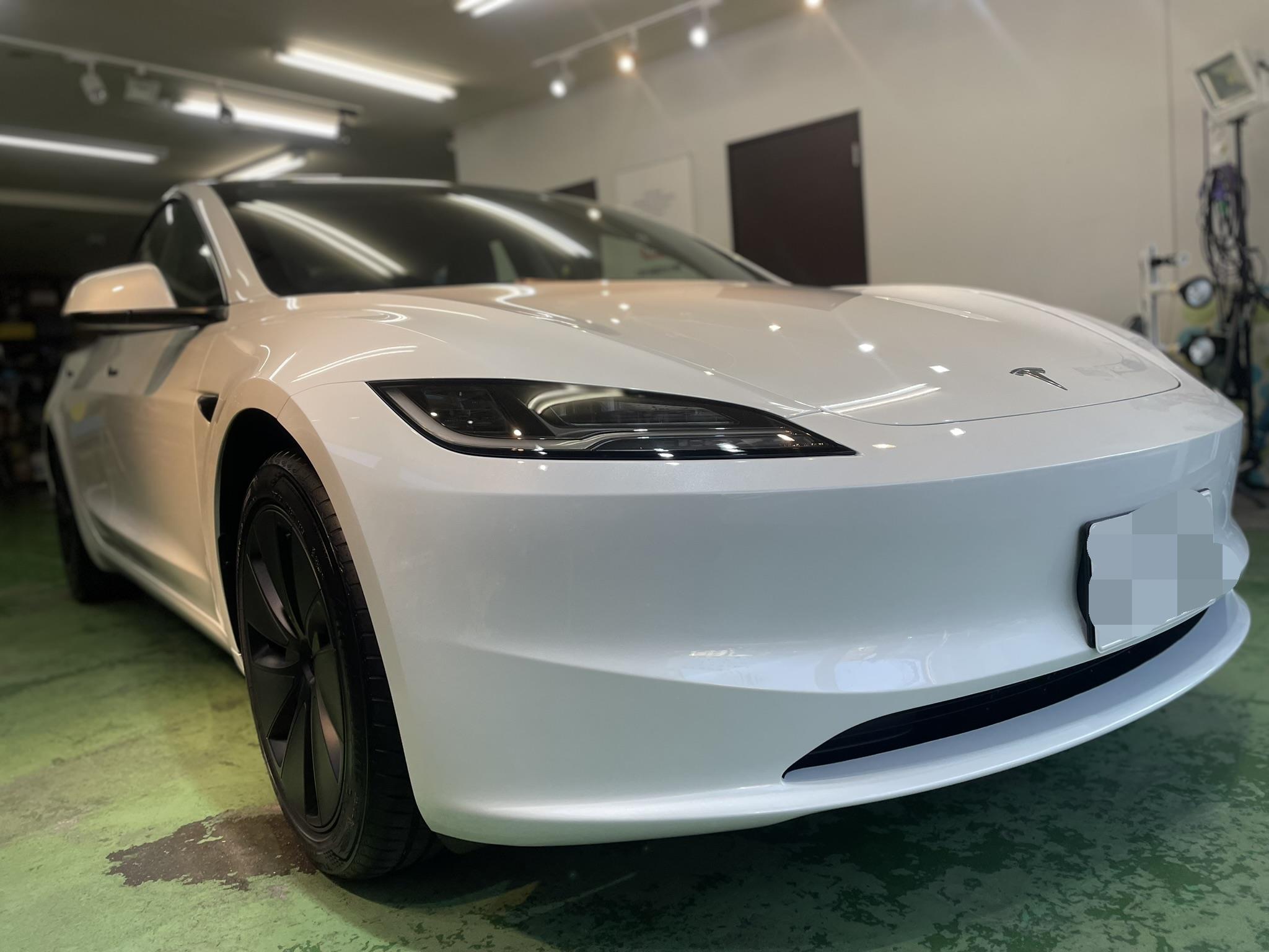 TESLA テスラ モデル3 EXEevo1コーティング,ホイールコーティング,ウィンドウ撥水